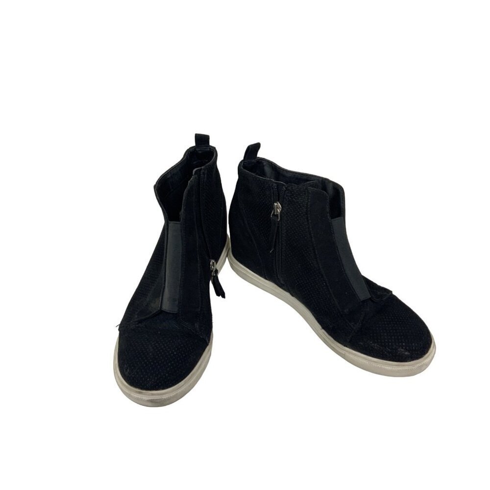 6. Madden Girl Black Suede High Top Walking Shoes. Sz 10M